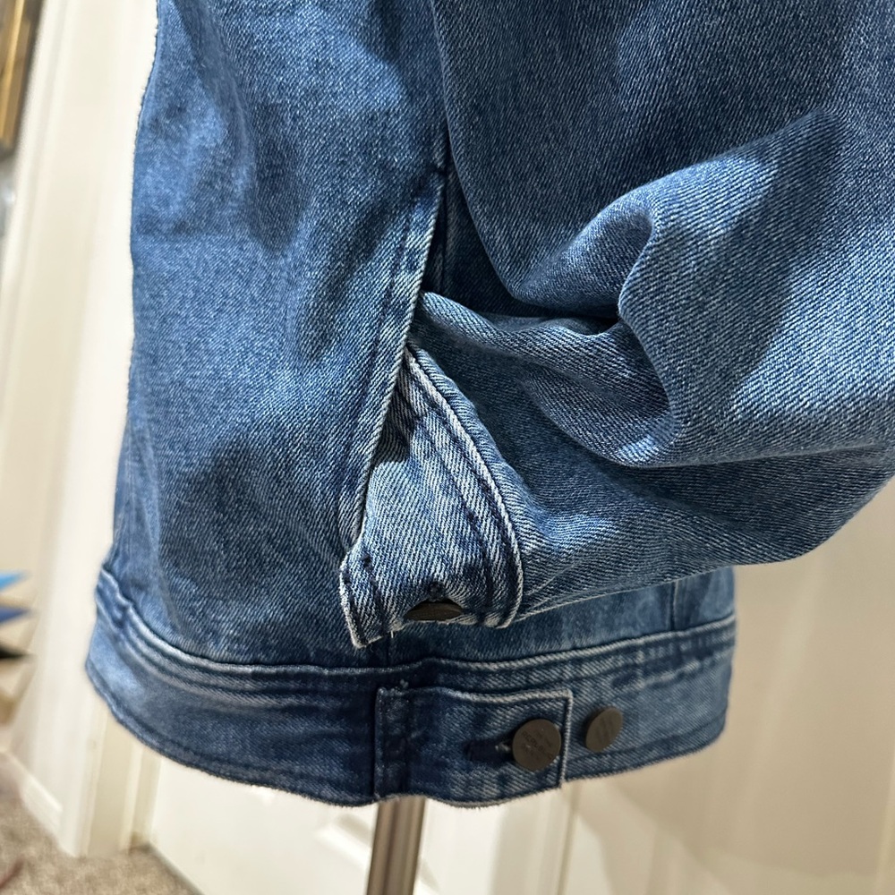 DENIM STATEMENT For The Republic Dark Blue Jacket with Text Detail Peace medium - Picture 15 of 15